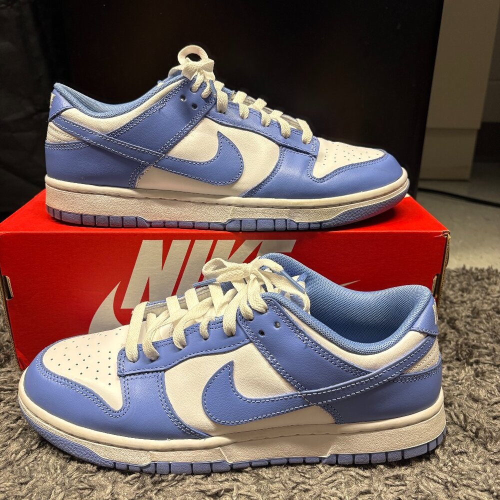 Nike Dunk Low Retro Sneakers Shoes Polar Blue White Men's 9.5 DV0833-400